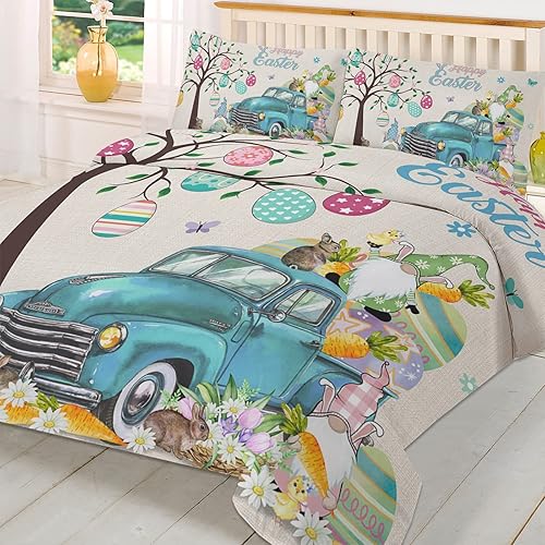 Juego de funda de edredón con diseño de árbol de Pascua, tamaño California King, microfibra suave lavada con lazoscremallera, funda de edredón con