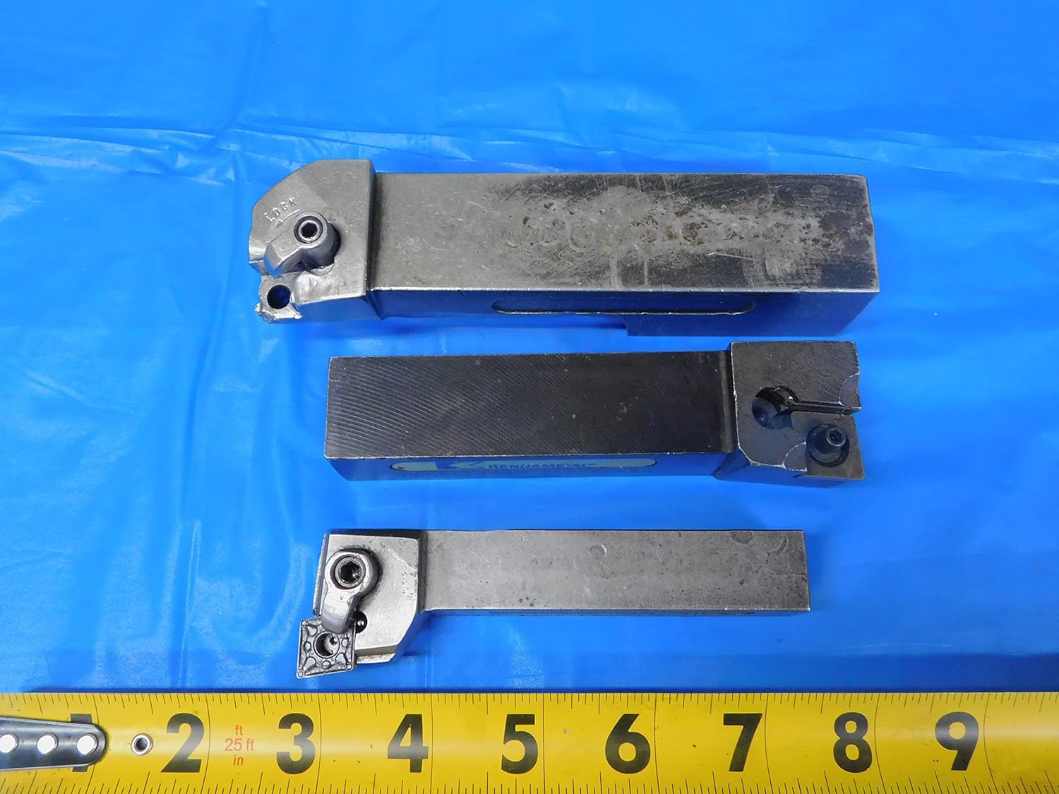 3 PCS KENNAMETAL DCLNL-165C, DGTR 12M Turning Tool Holders CN54, CNG 422 Inserts - AR5868AB2