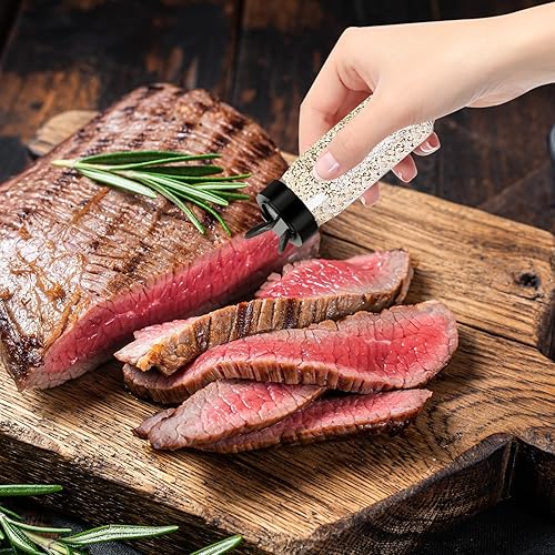 Miniatura 5 de Paquete de 28 tarros cuadrados de 3.5 onzas para especias de plástico transparente con tapas de coctelera, frascos vacíos para especias, hierbas,