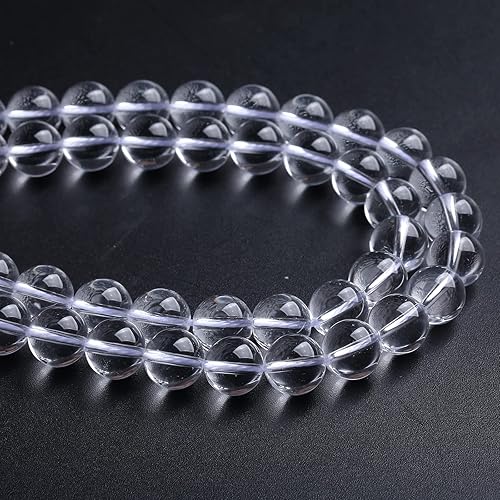 Vista 154 de 38 cuentas de cristal de cuarzo rosa brasileño de piedra natural de 0.394 pulgadas para hacer joyas y pulseras Cuarzo rosa de Brasil