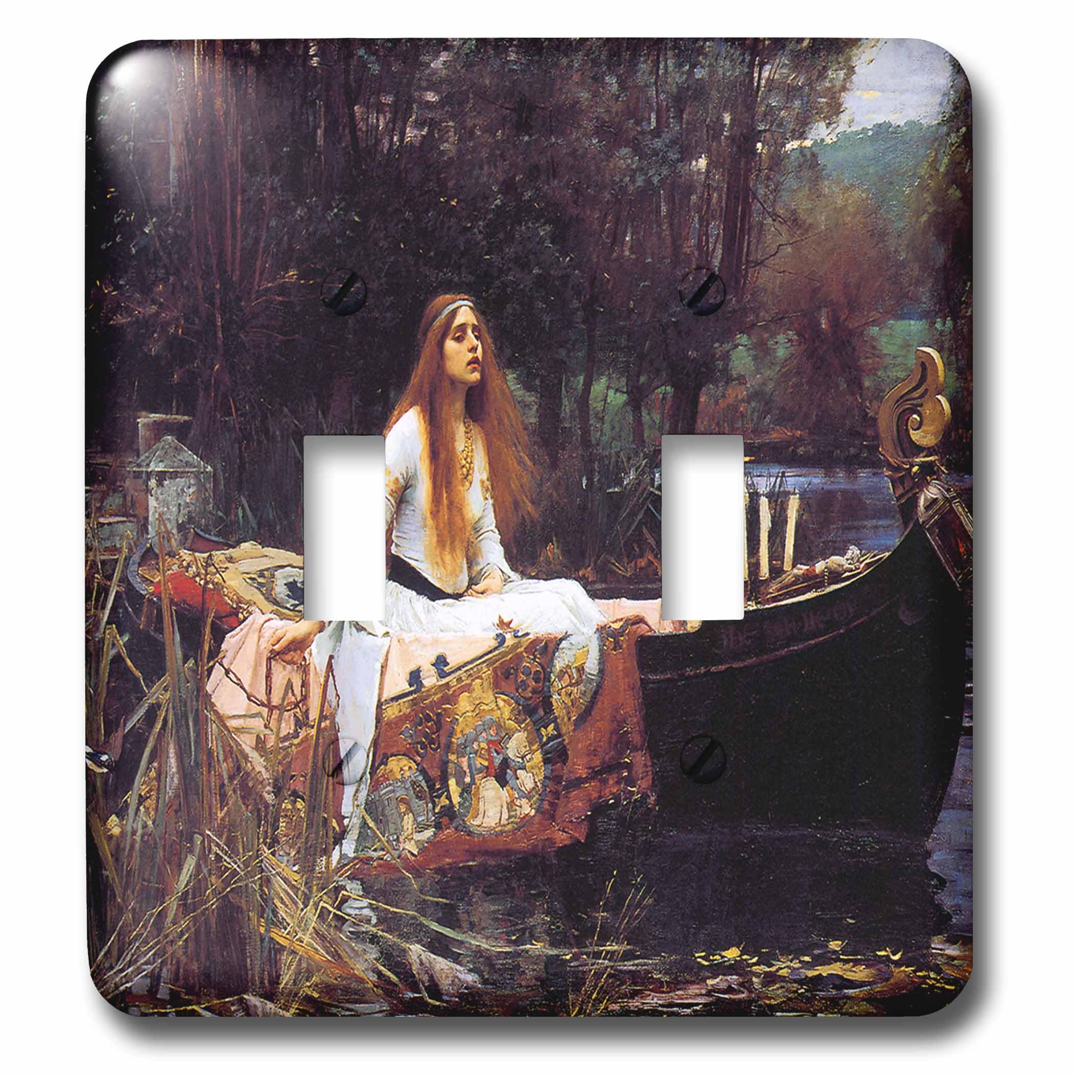 Interrupteur Lady Of Shallot Waterhouse pour salon romantique 3dRose