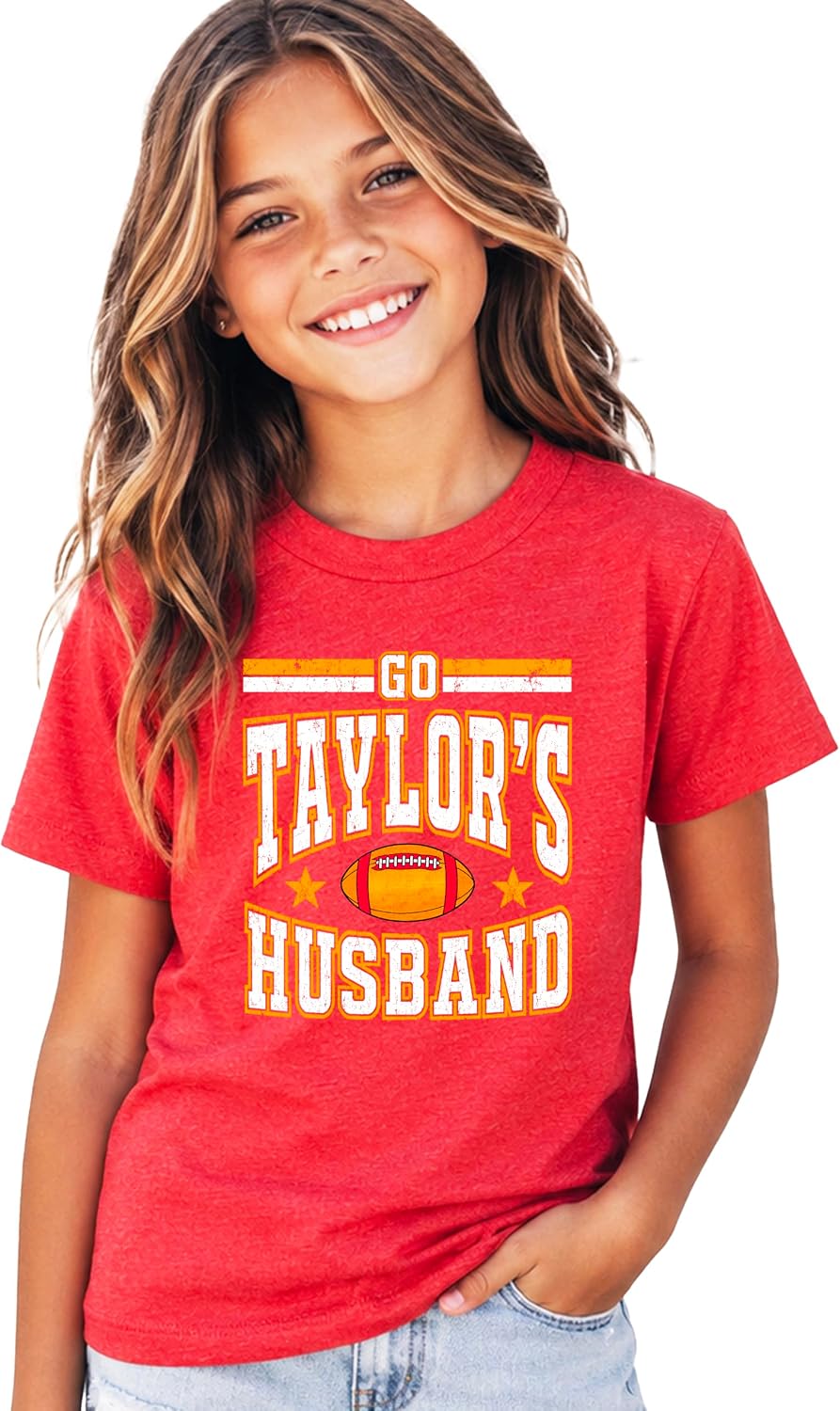 Go Taylor's Husband Shirt for Women & Girls Funny Football Game Day Viral Sports Fan Tee image 4
