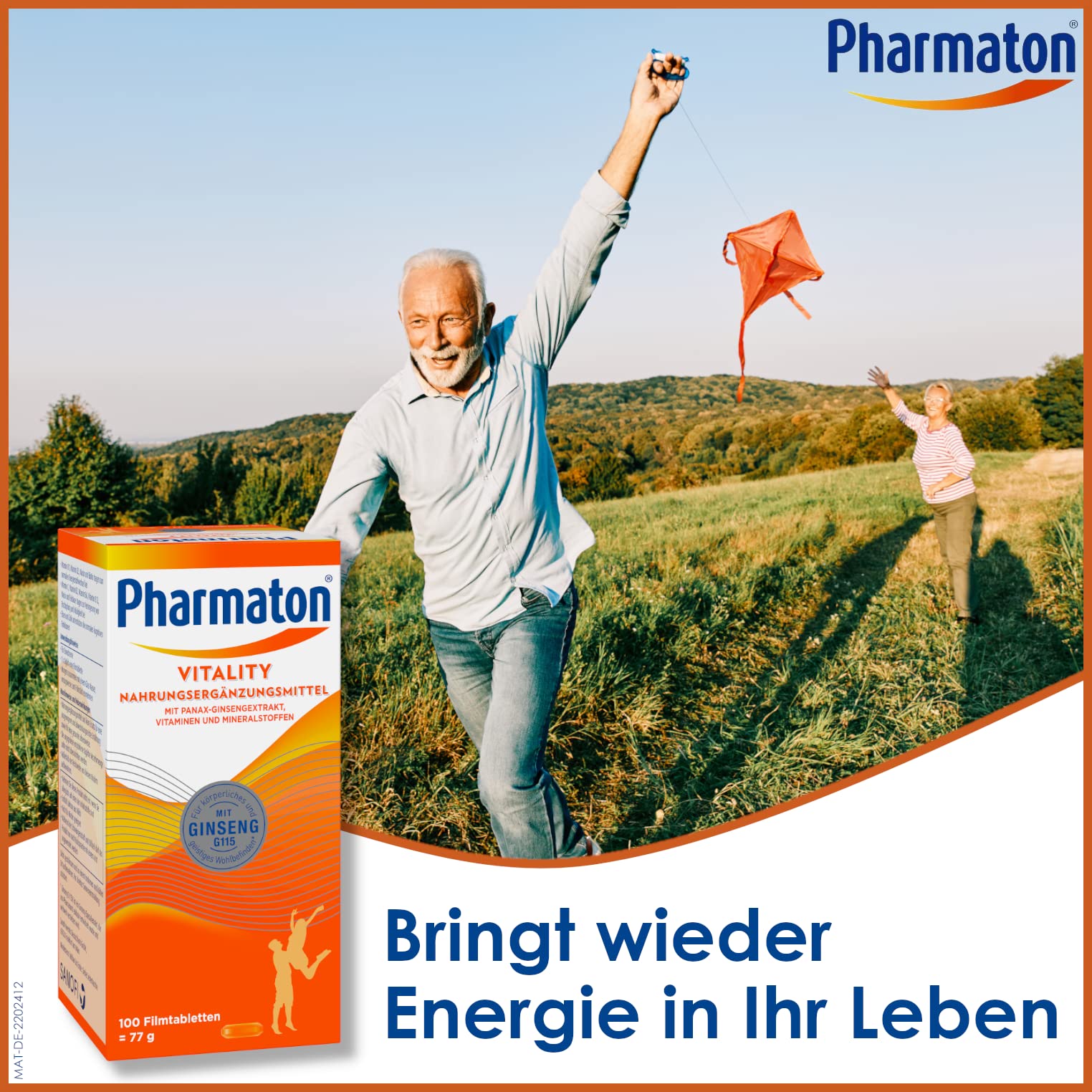 Pharmaton Vitality | 200 Tabletten | Mit Ginseng G115, B-Vitaminen, Zink & Eisen | Unterstützt Vitalität* und Wohlbefinden**