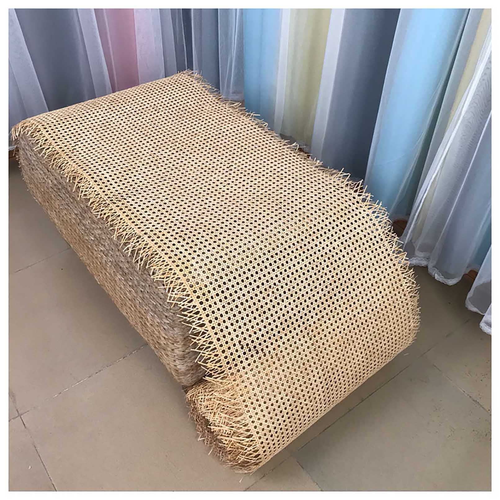 Naturalna pleciona rolka rattanowa - Sześciokątna dzianina - 55 cm x 200 cm (22 cale x 79 cali), nadaje się do dekoracji futrzanych, prac DIY, wystroju domu, d