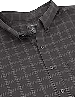 Vista 2 de Van Heusen Camisa de manga larga con botones y sin arrugas para hombre grande y alto