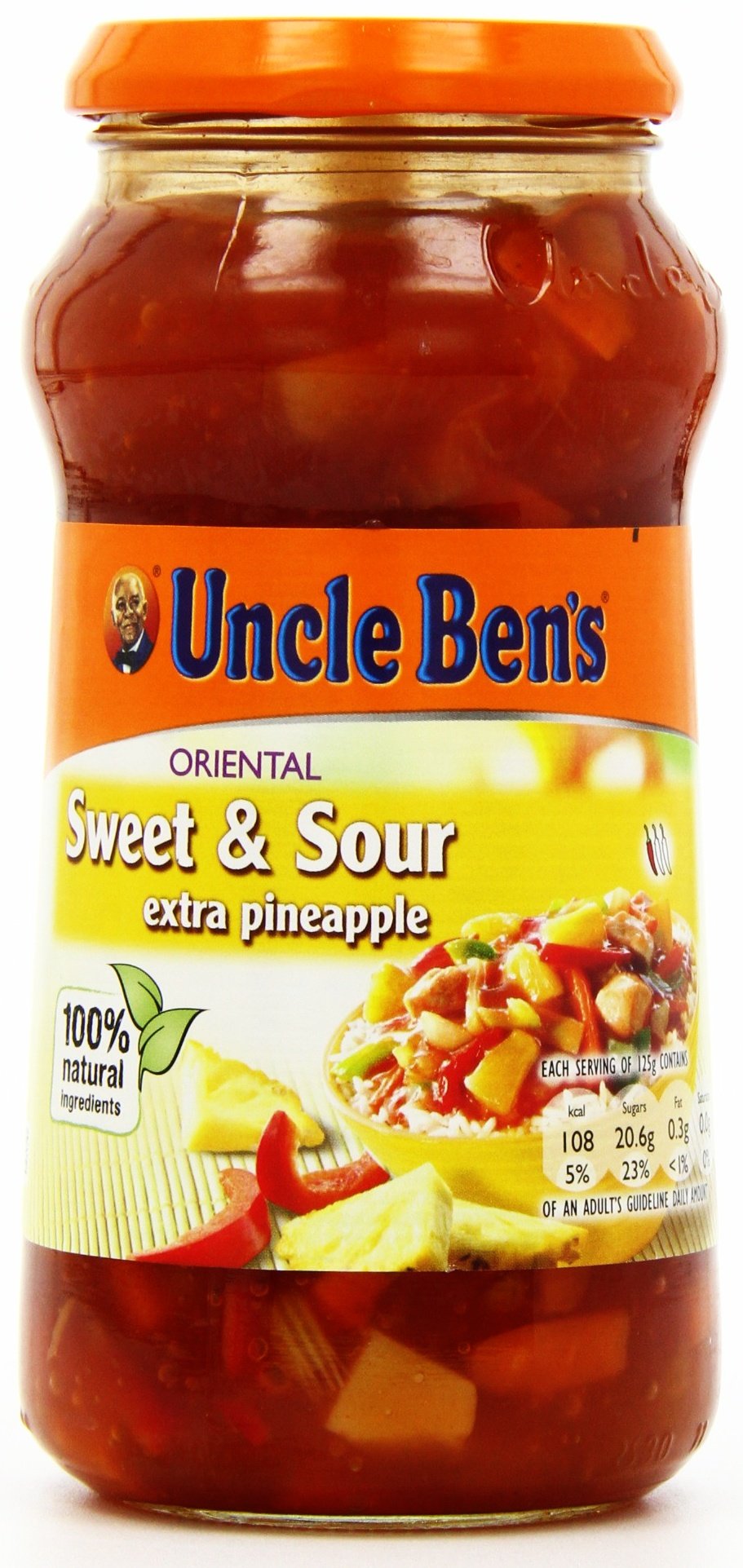 Uncle Bens Orientalny słodki i kwaśny dodatkowy sos ananasowy 500 g (opakowanie 6 szt.)