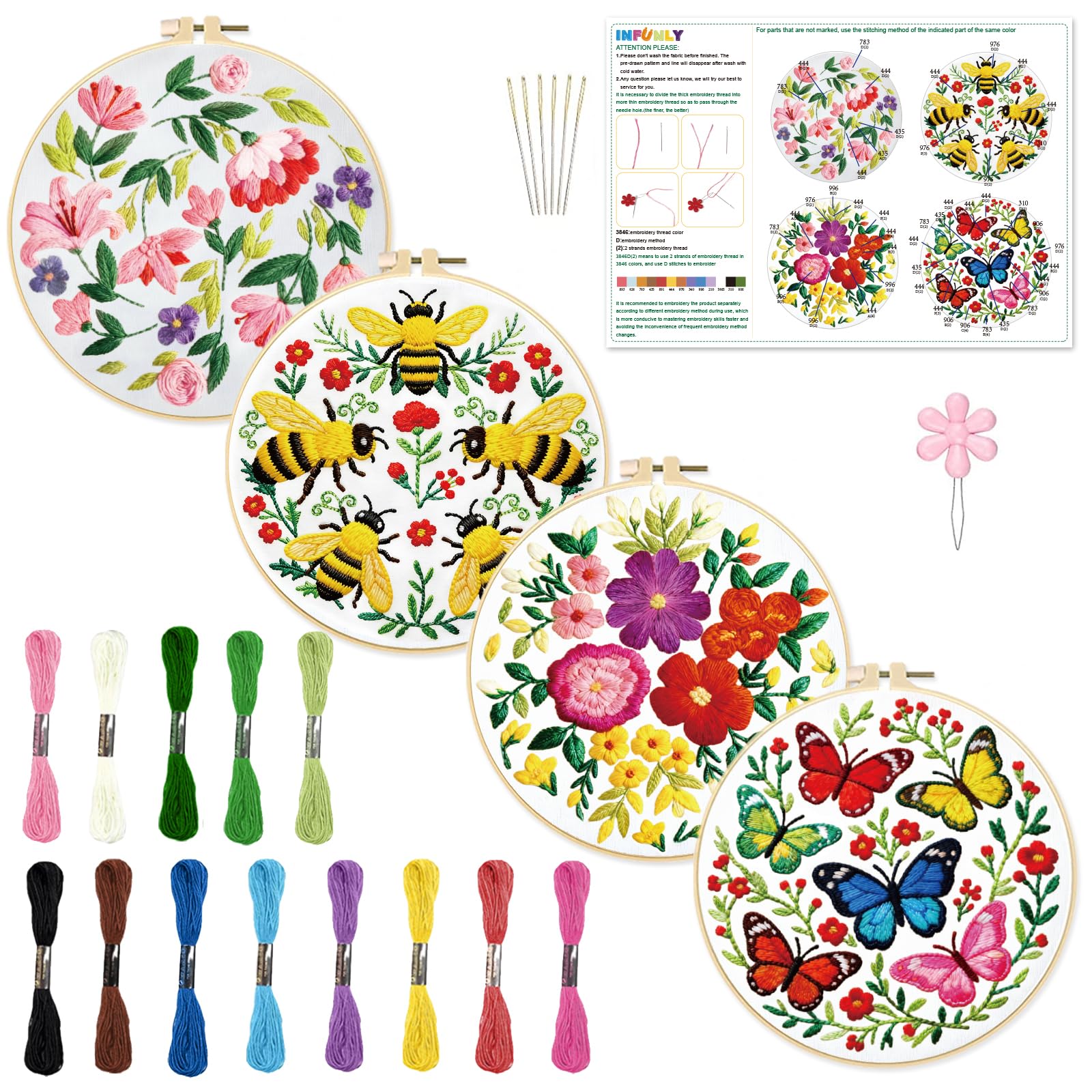 Astronaut Embroidery Kits - Beginner DIY Craft Sets -15