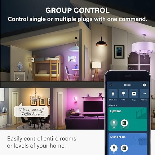 Miniatura 5 de Sengled Enchufe inteligente, emparejamiento automático S1 con dispositivos Alexa, monitoreo de energía, control remoto de salida inteligente