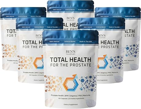 Bens Natural Health Total Health for the Prostate, 120 Vegicaps, 6 Pk
