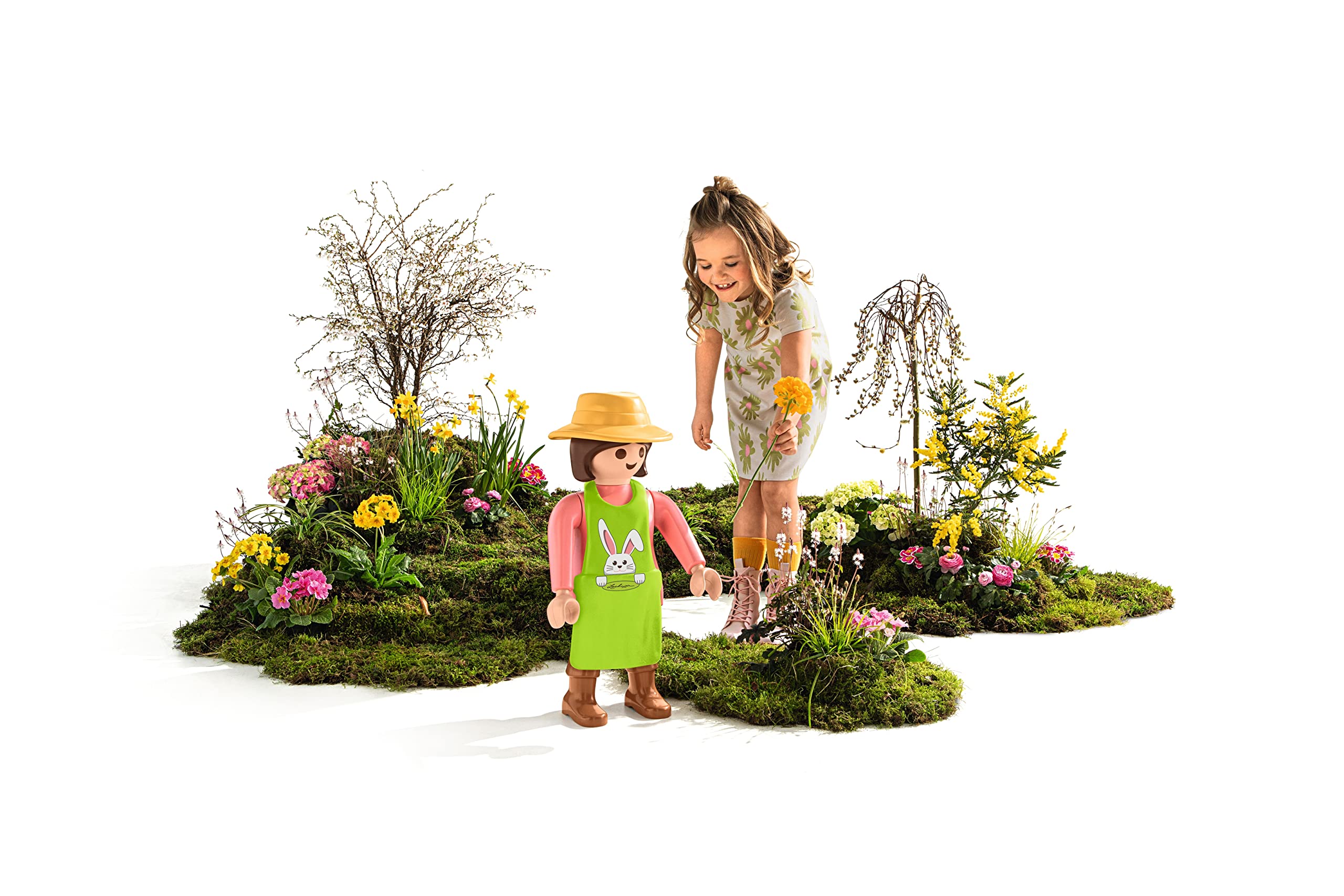 LECHUZA Gärtnerin 2021 - Osteredition (62,5 cm), Rosa/Grün