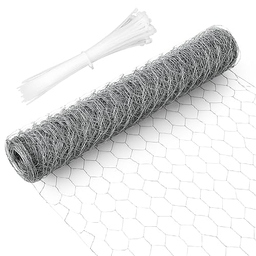 Grillage a Poule galvanisée hexagonale,0,4 x 12 m, Grillage Fine