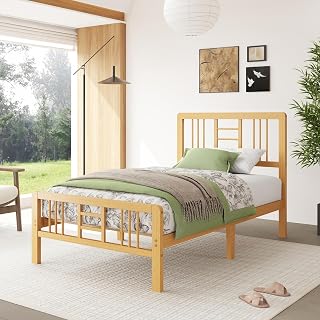 Bamboo Twin Platform Bed Frame