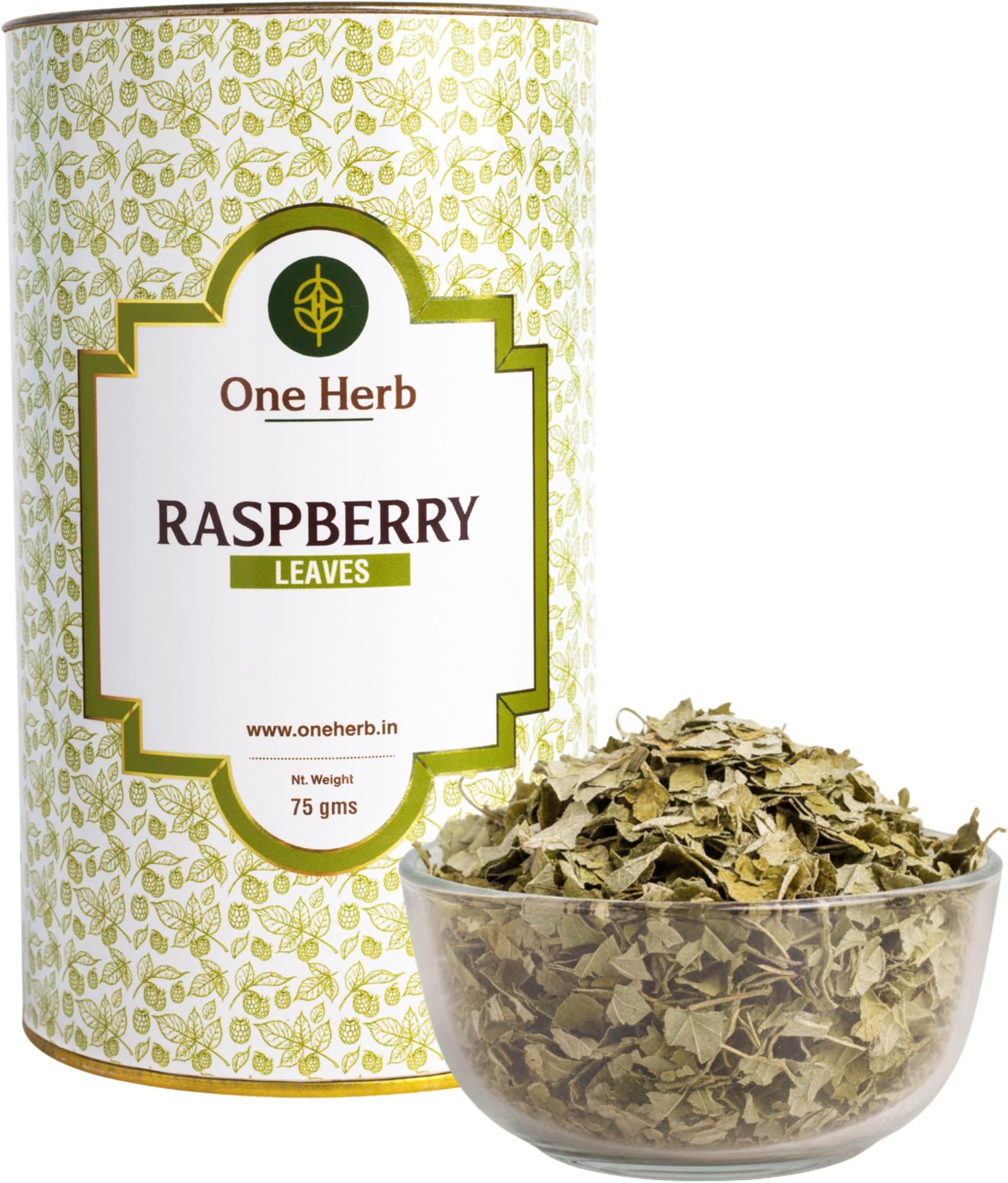 One Herb - Raspberry Leaves 75g | Rubus idaeus | Herbal Infusion Tea | Traditionally Used for Women’s Wellness & Daily Balance | Caffeine Free Loose Leaf Herbal Tea