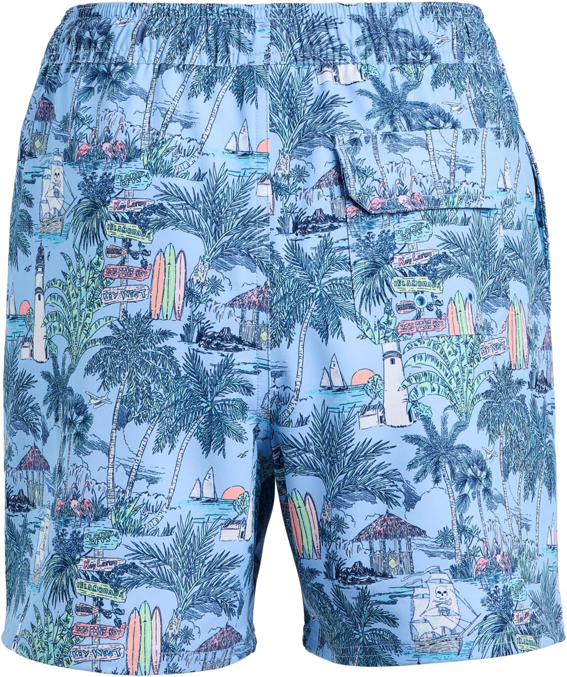 Vineyard Vines Boys' Printed Chappy Swim Trunks, Keys Toucan, M