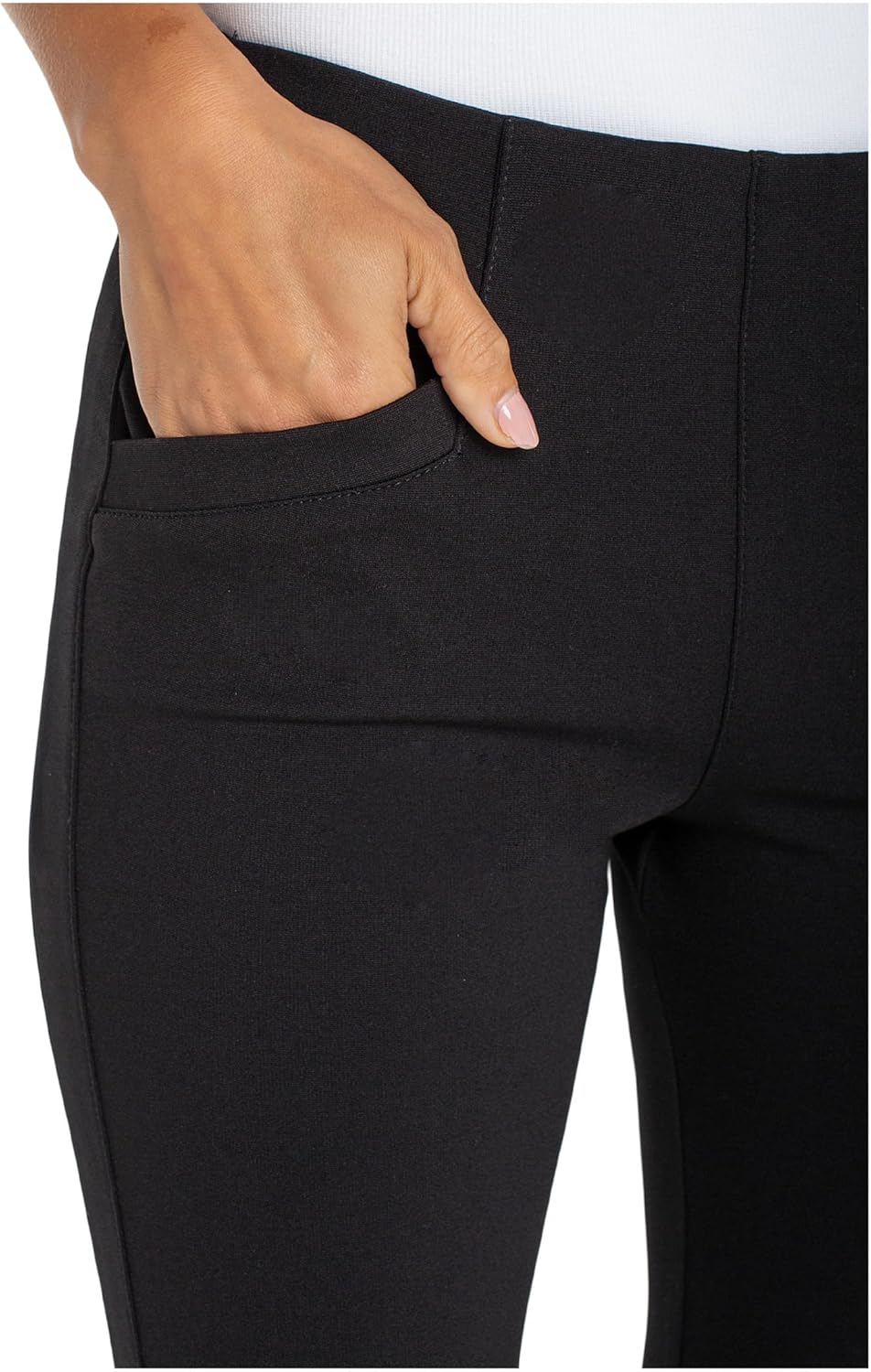 Liverpool Los Angeles Women's Stella Mid-Rise Pull-On Kick Flare Super Stretch Ponte Pant 27" Inseam