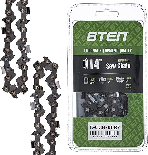 Vista 528 de 8TEN Cadena de motosierra para Husqvarna 254 455 340 351 353 350 55 455 Rancher Poulan Jonsered Echo 16 pulgadas .050 .325 66DL