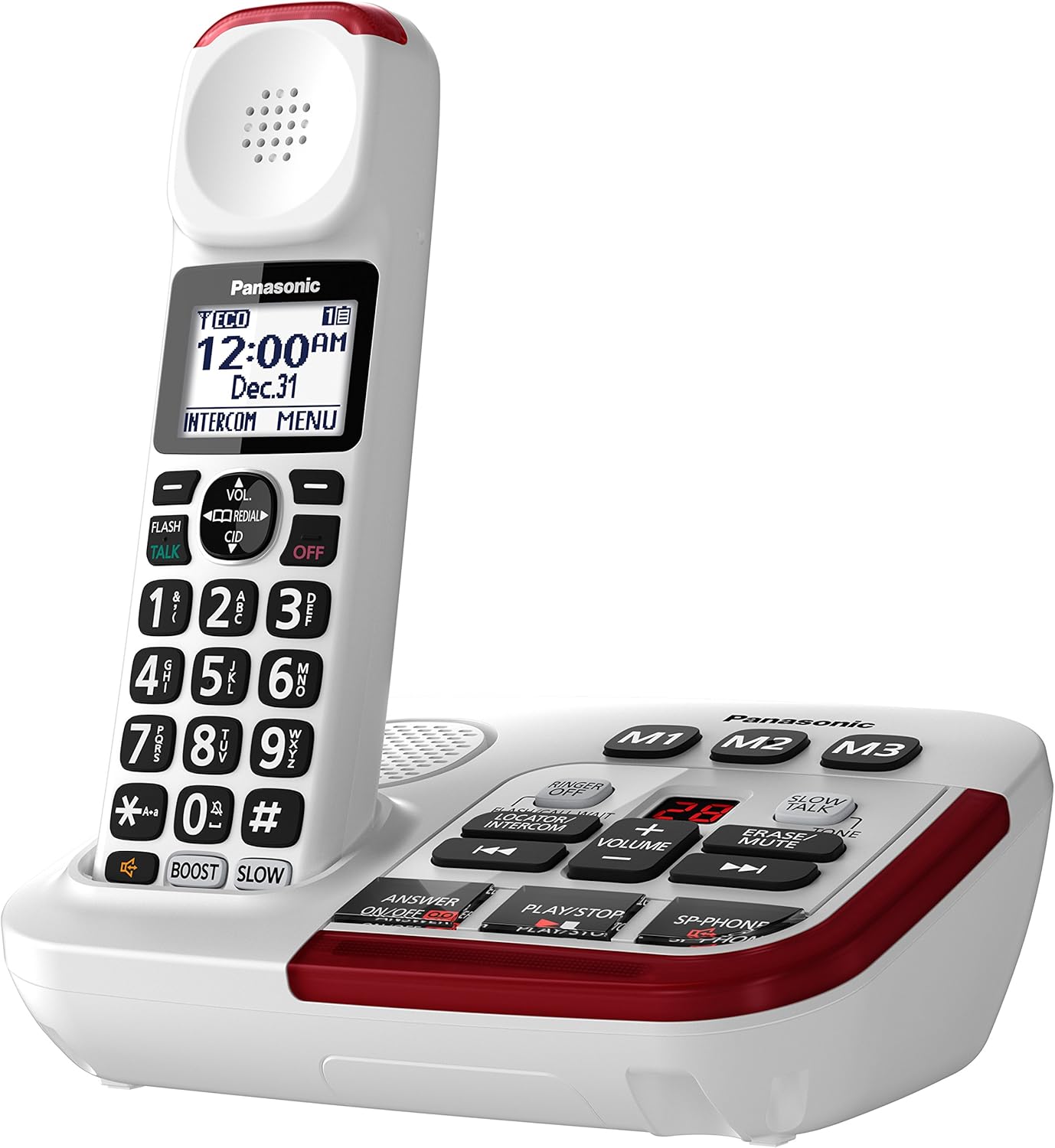 Promo Discount Up To 70% Off Panasonic Amplified Cordless Phone KX-TGM420W with Enhanced Noise Reduction and Digital Answering Machine - 1 Handset (White) 60% Off Discount Panasonic Amplified Cordless Phone KX-TGM420W with Enhanced Noise Reduction and Digital Answering Machine - 1 Handset (White)