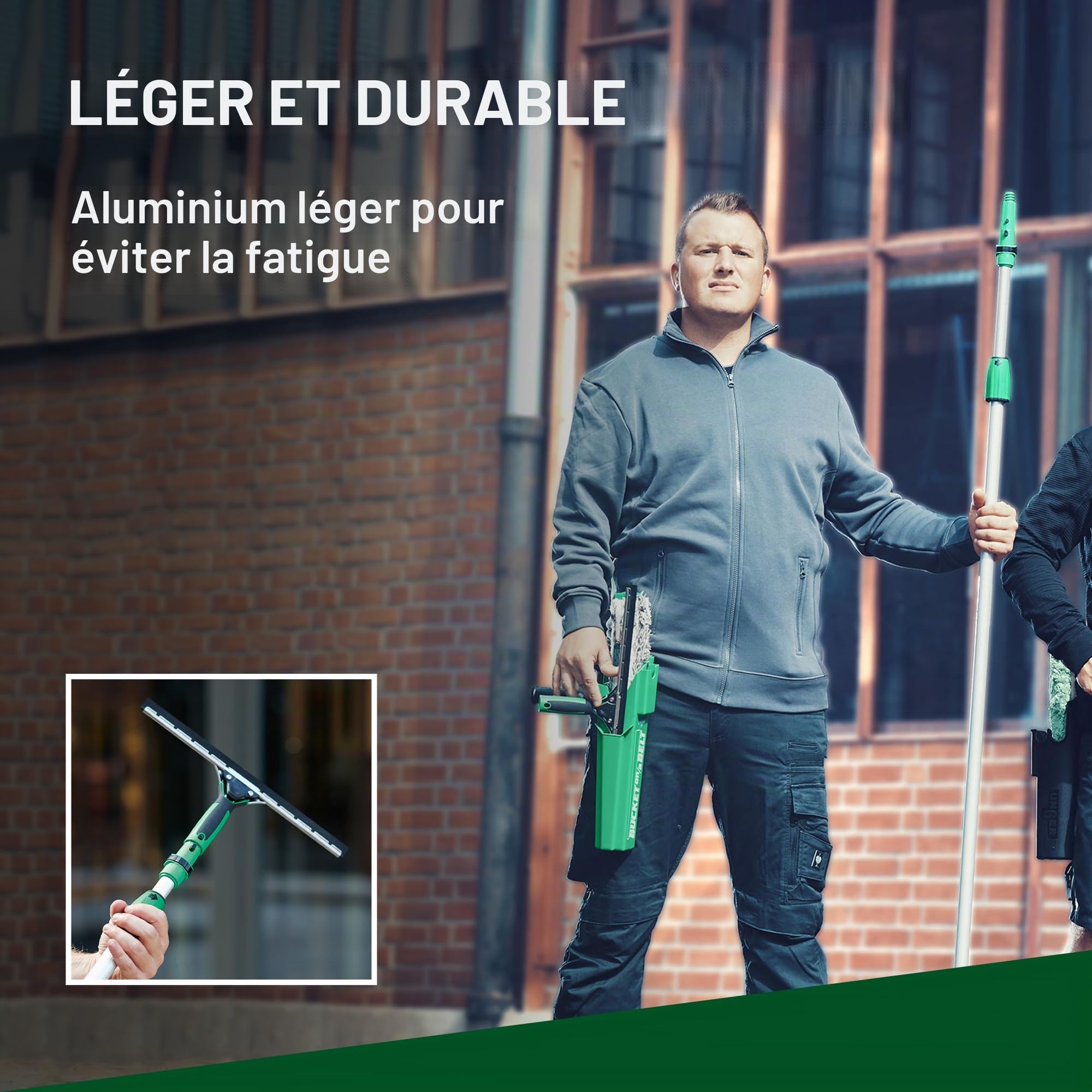 Unger Optiloc Barre télescopique en 2 Parties - 1,25 m