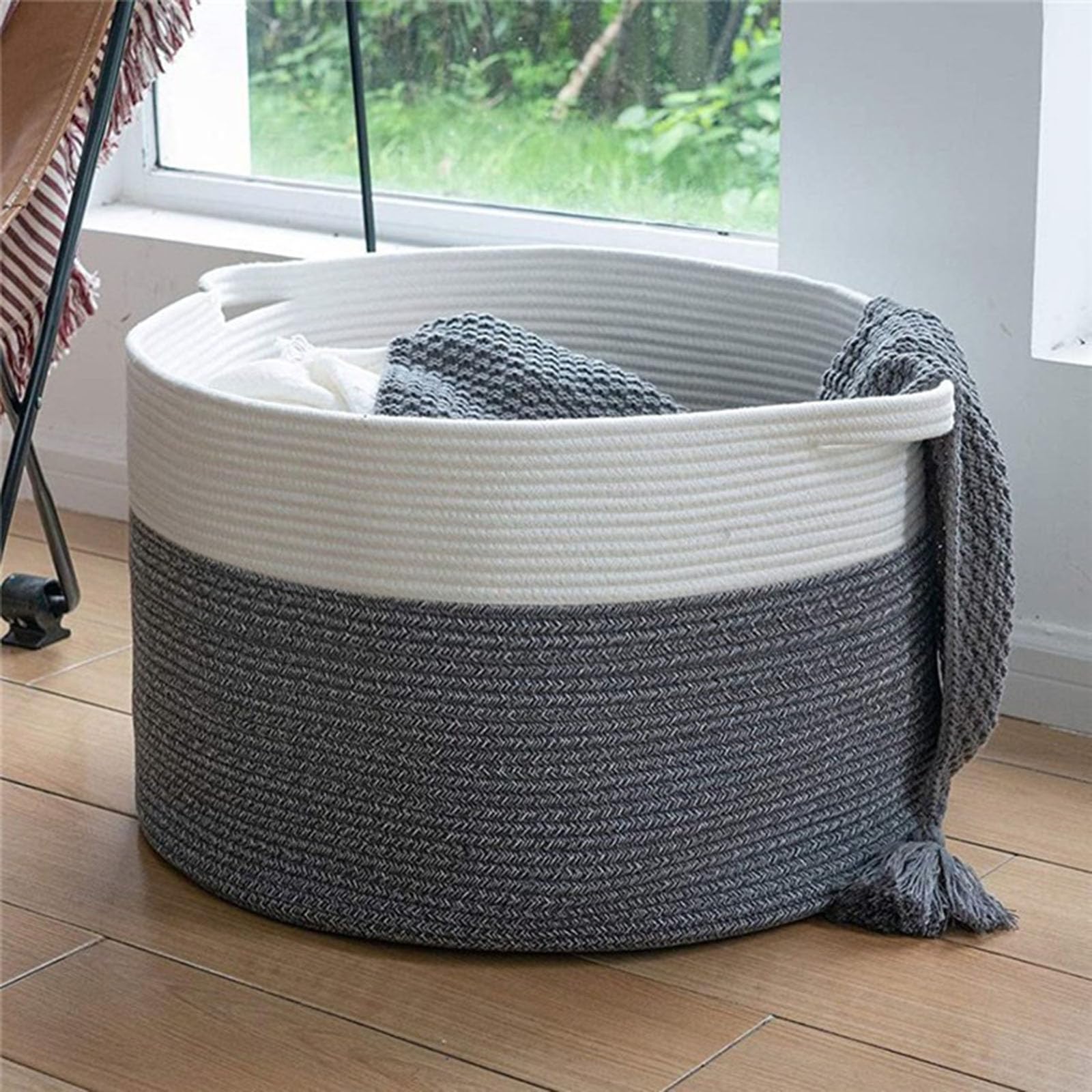 Panier de rangement en coton pour les jouets de bébé et la chambre des enfants
