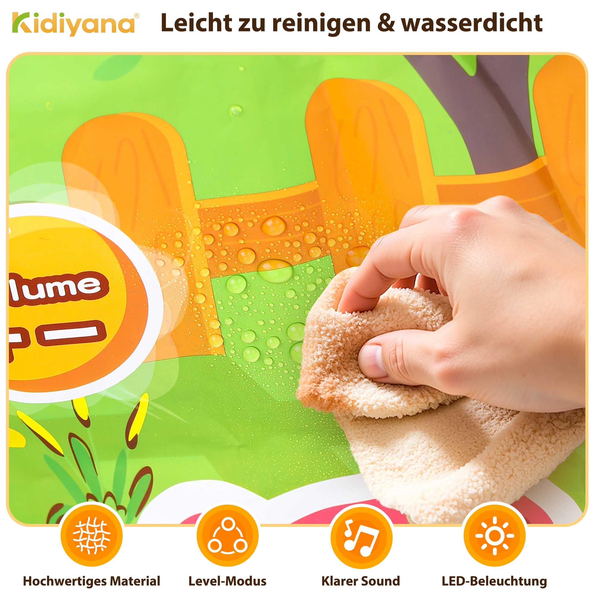 Schlag Spielmatte elektronisches Hammerspiel für Kinder und Erwachsene, Reaktionsspiel mit 8 Spielmodi & 24 Level, Klopfspiel ab 3 Jahre mit Musik & Licht, Maulwurf