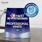 Crest 3D Whitestrips Professional White At-Home Teeth Whitening Kit, 22 Treatments, 20 Levels Whiter