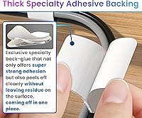 Vista 6 de Hook and Loop Cable Ties, Self Adhesive Hook and Loop Cable Straps, Sticky-back Cord Organizer, Cable Clip, Household & Office Essentials, 40Pcs per