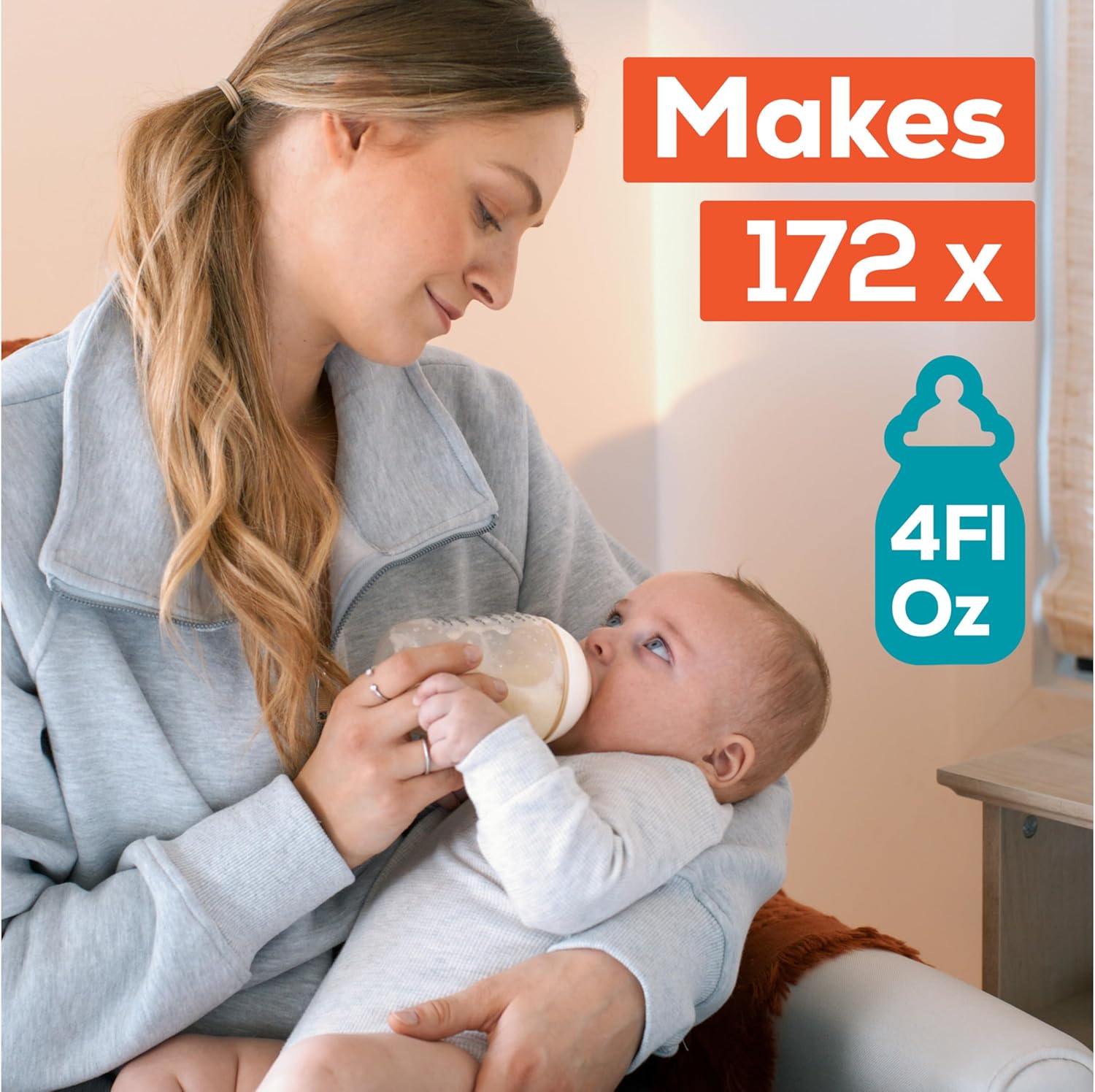 Enfamil Nutramigen Hypoallergenic Baby Formula with Iron, Lactose Free, Colic Relief from Cow's Milk Allergy Starts in 24 Hours, Brain Building DHA, Probiotic LGG for Immune Support, 27.8 Oz, 4 Count - Image 10