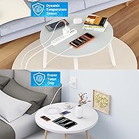 Vista 7 de [Apple MFi Certified] iPhone 17 Charger Fast Charging, LANWK 2Pack 40W USB-C Charger Block Dynamic Power Adapter Type C Wall Charger with 6FT Type-C