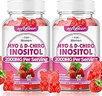 Vista 8 de softbear Suplemento de inositol para mujeres, gomitas de mio-inositol y D-Chiro inositol ideal para la salud y el bienestar femenino, sin azúcar
