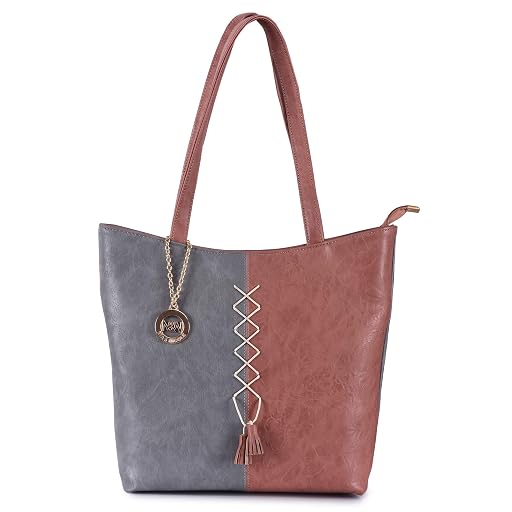 Nia & Nicole Two-Tone Handbag