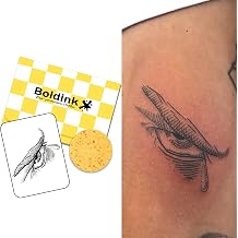 Tattoo Tech, Small Semi Permanent Tattoo, Lasts 7-15 Days Temporary Tattoos, Waterproof and Non-Reflective, Minimalist Design for Music Festival, for Arms, Neck, Calves.