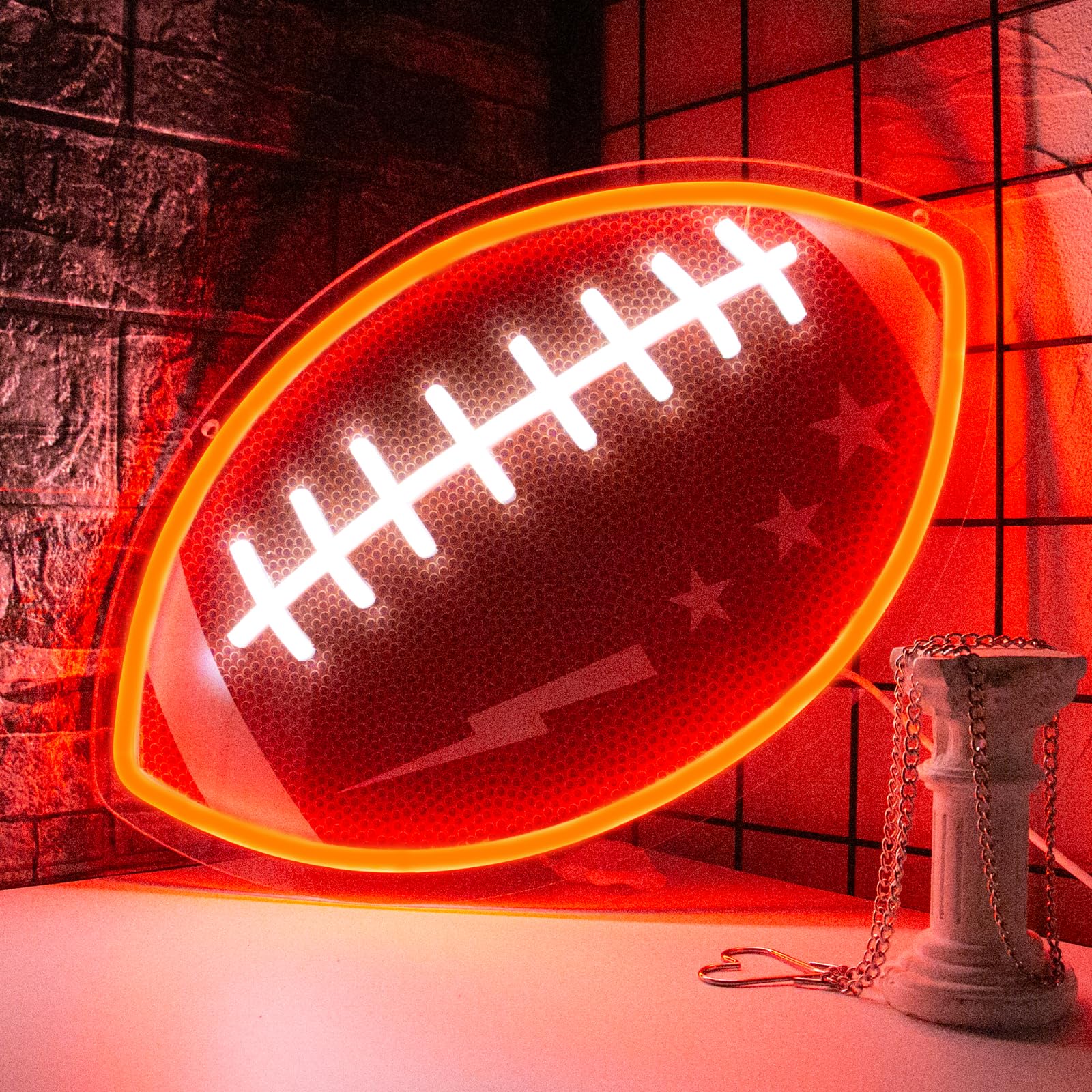 Amazon.com : Radineon Football Neon Sign for Wall Decor,Dimmable UV ...