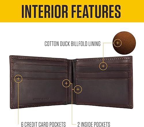 Miniatura 14 de Carhartt Carteras duraderas de cuero marrón aceitado, para hombre, disponibles en varios estilos