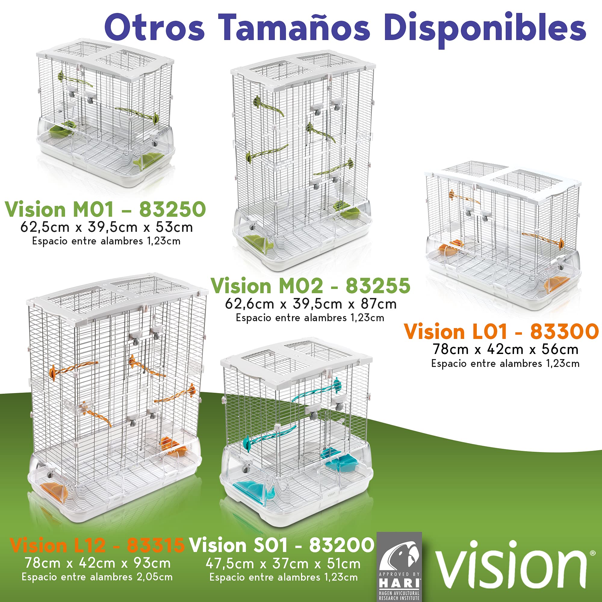 Vision M02 - Jaula, 61 x 38 x 87,5 cm