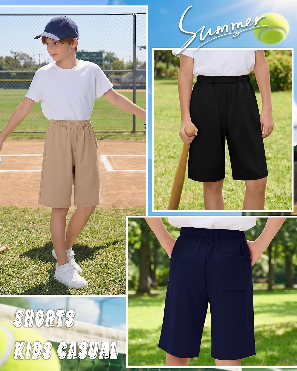 4 Pack Boys Athletic Shorts image 2