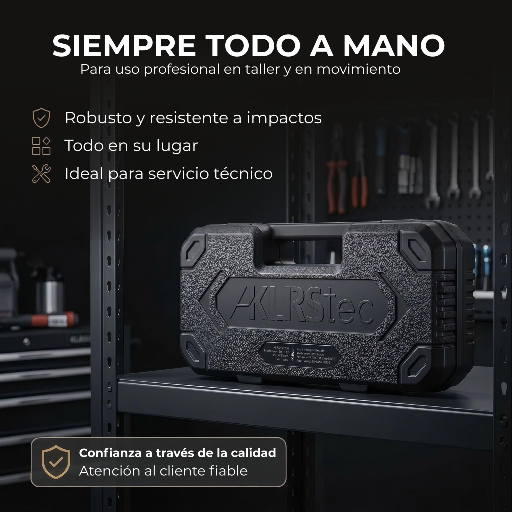 KLRStec Professional Remachadora de Tuercas Set [M3-M12] Pinza Semiautomática para Trabajo Más Rápido incl. 70 Tuercas Remachables, Broca Escalonada y Maletín - Kit Pro Insertos Roscados