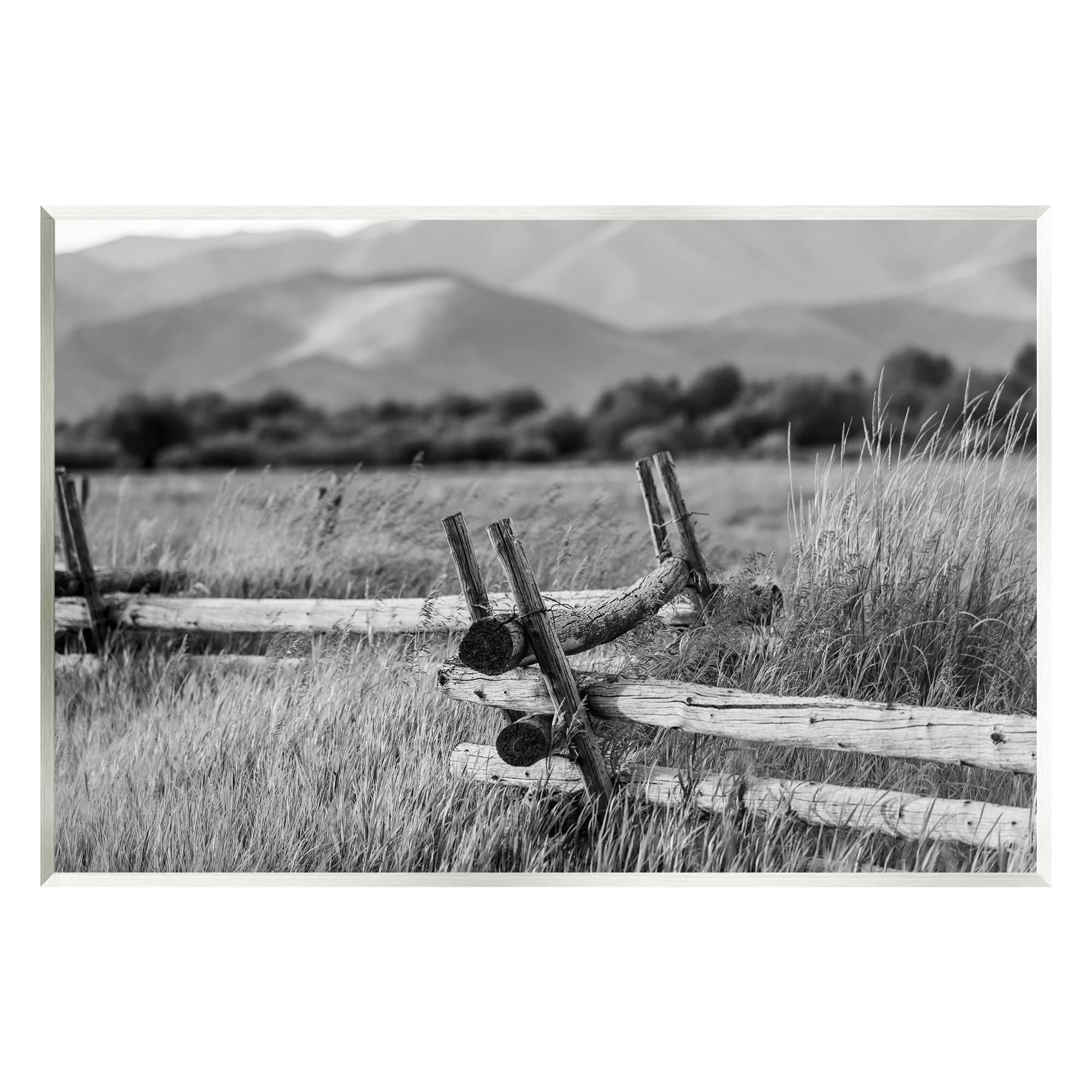 Stupell IndustriesCountryside Ranch Fence Rural Pasture Grass Photography Wood Wall Art, Design By Steve Smith