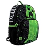 Minecraft Backpack | Boys Backpack for School | Creeper Kids Bag | Black