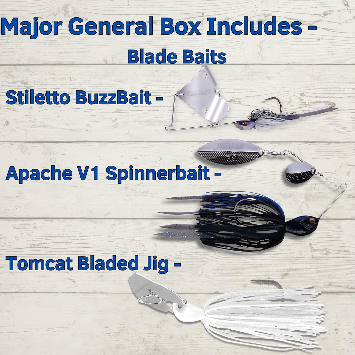 5 Star Freshwater Fishing Kit, Lures for Bass (Major General)