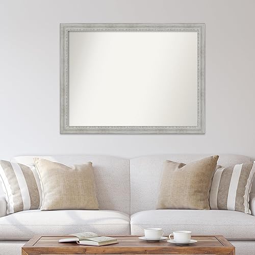 Miniatura 4 de Amanti Art Espejo personalizado, espejo de baño rústico lavado, espejo de pared o espejo de tocador de baño sobre el fregadero (35.5 x 46.5