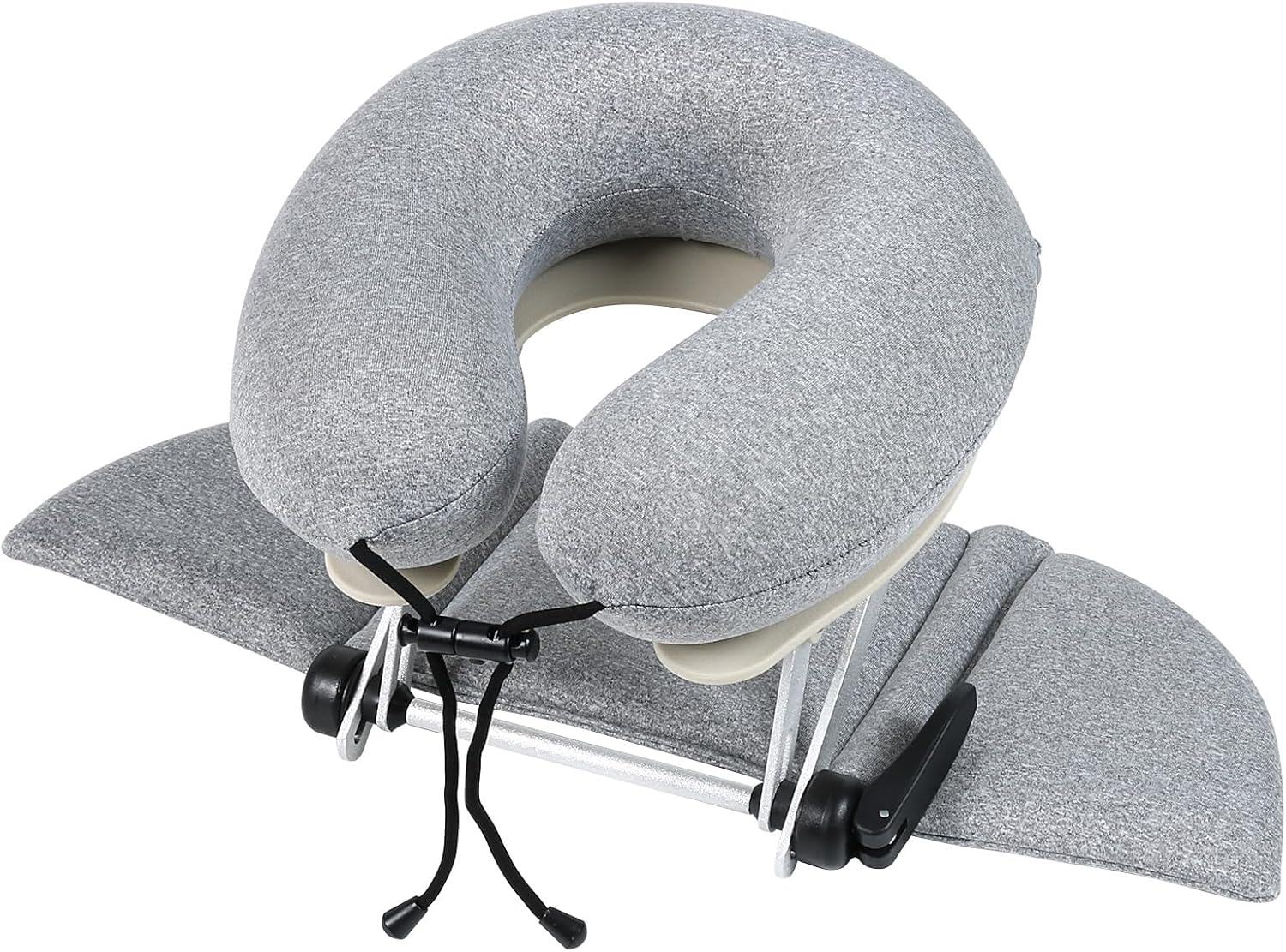 TRENDBOX Massage Table Face Cradle，Memory Foam Pillow，Adjustable Multi-Functional Memory Foam Massage Pillow for Office, Travel Sleep， Practical and Portable - New Choice for Lunch Break - Light Gray