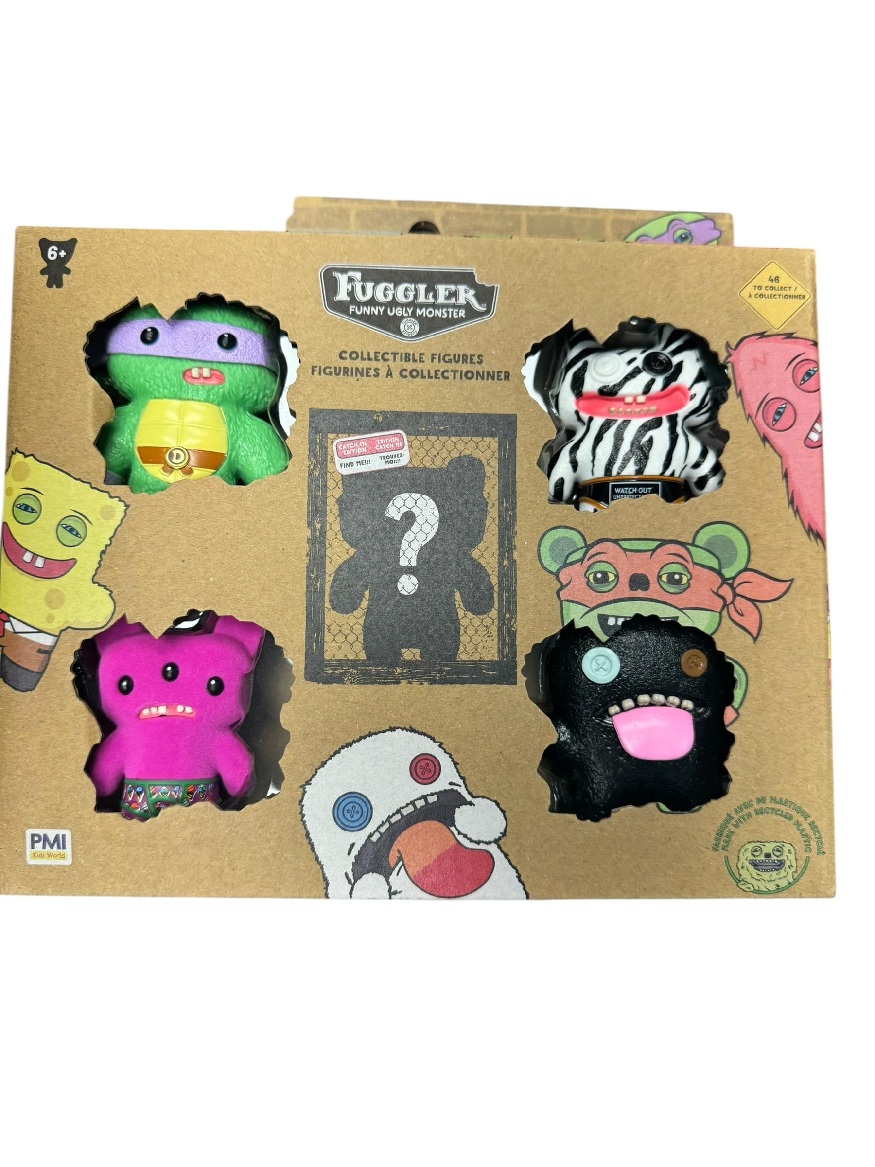 Fuggler Personaggi da collezione Serie 2, confezione da 5, figure da 6,3 cm - 5 figure casuali per confezione