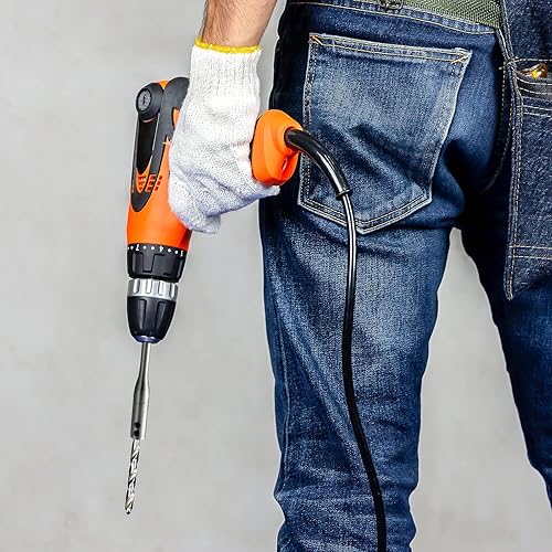 Miniatura 6 de Extensión de brocas de 12 pulgadas, juego de brocas de madera de acero de alto carbono, extensor de brocas de extensión con llave inglesa,