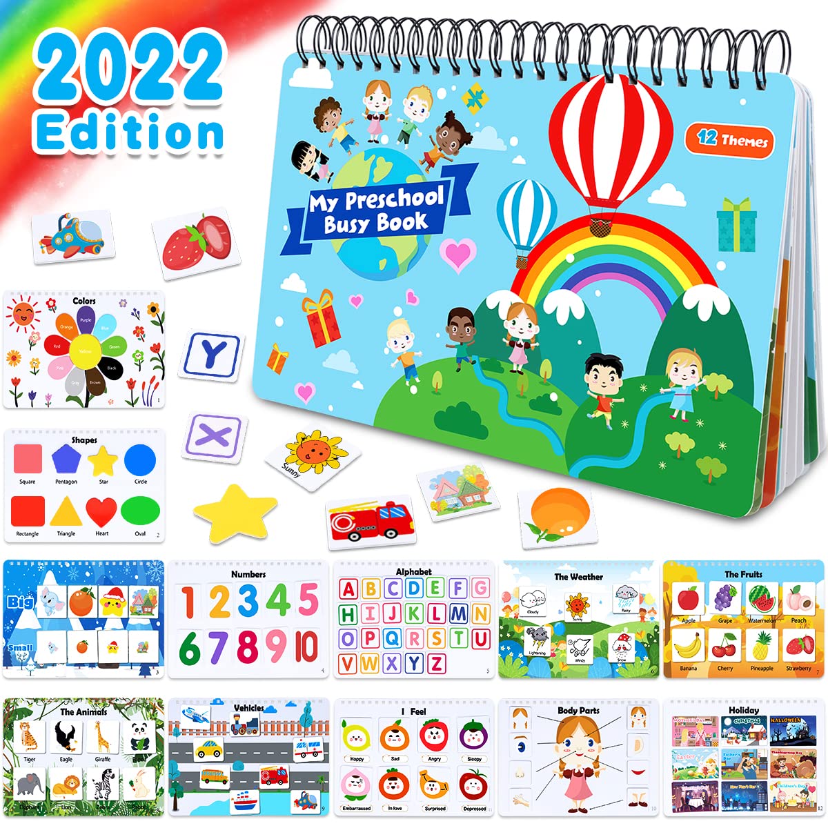 Buy Airyard Montessori Toys Busy Book for Toddlers, Preschool Learning