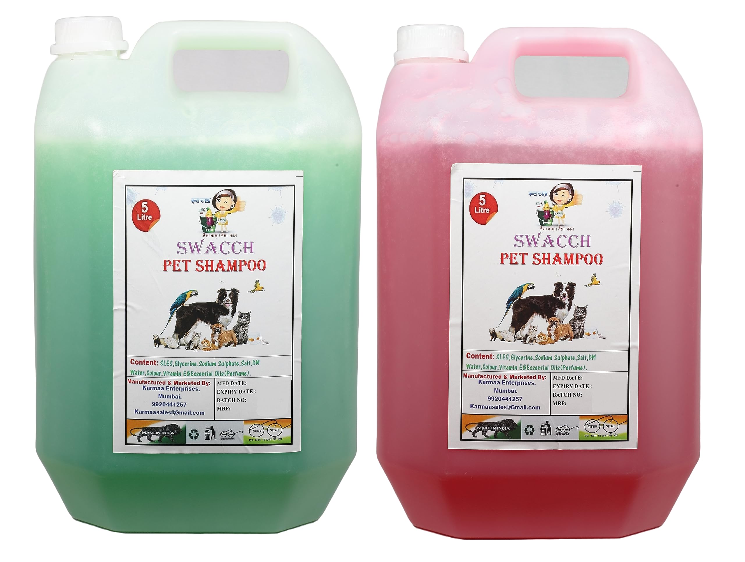 SWACCH PET Shampoo (5 Litre) (Combo Pack of 2) NEEM ALOVERA & Strawberry (B0BNHX2FDF) Amazon Price History, Amazon Price Tracker