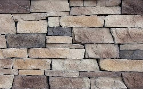 Miniatura 3 de Molde de goma de piedra de chapa para hormigón o yeso, pisos de piedra de acantilado, 22.75x20.5, versión 3, material reciclado