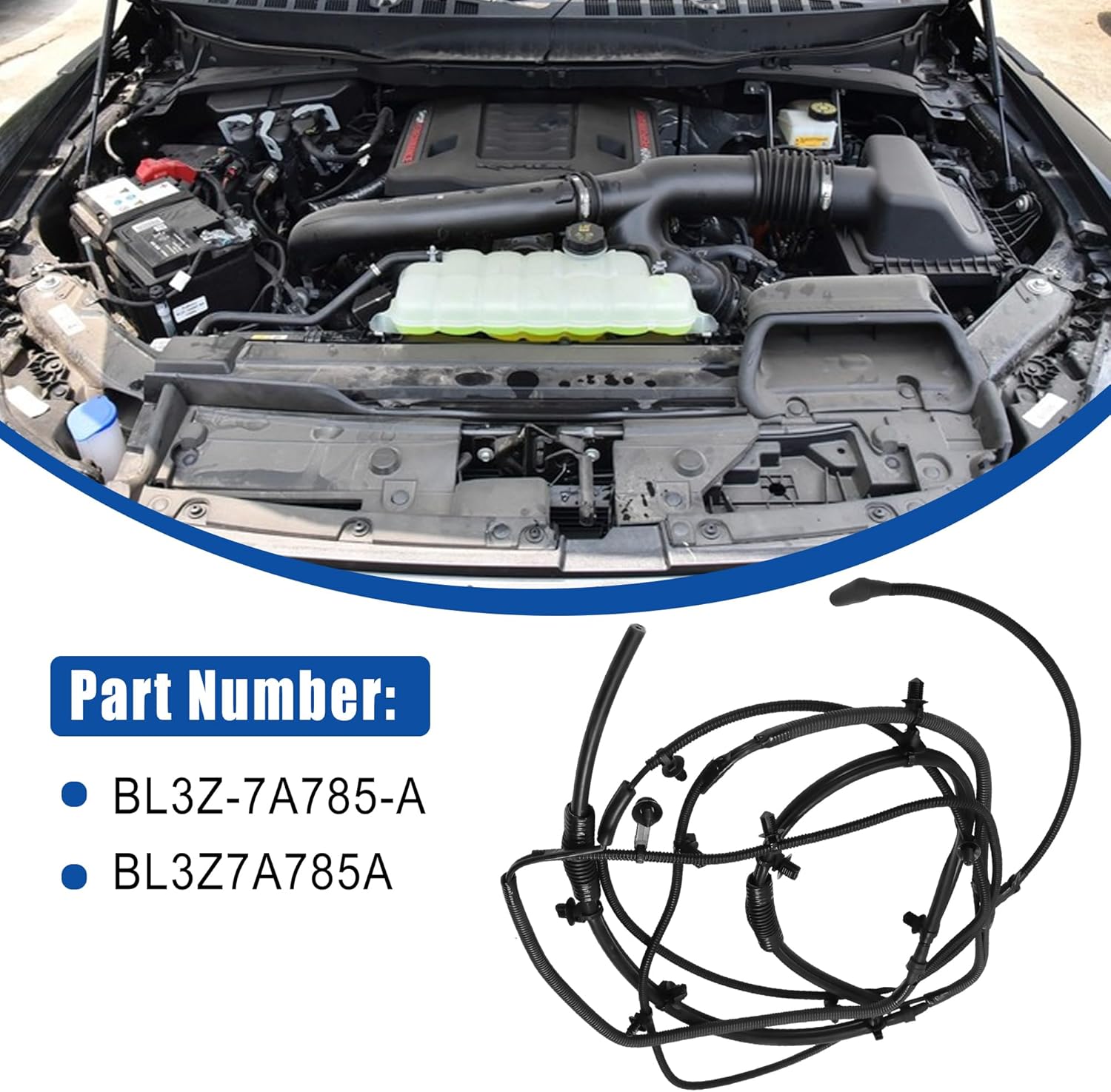 BL3Z-7A785-A Vacuum Tube Auto Locking Hub Front Axle BL3Z7A785A Fit for Ford F-150 F150 4x4 4wd IWE 2011 2012 2013 2014