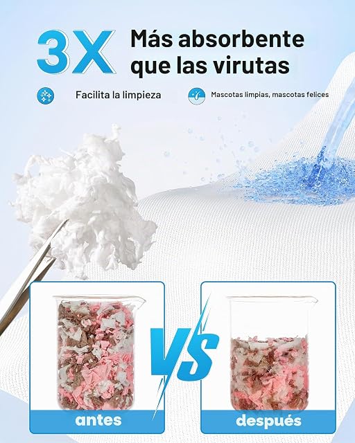 Foto 4 de 8 de BUCATSTATE Ropa de cama para hámster de 15 litros, 99 % libre de polvo