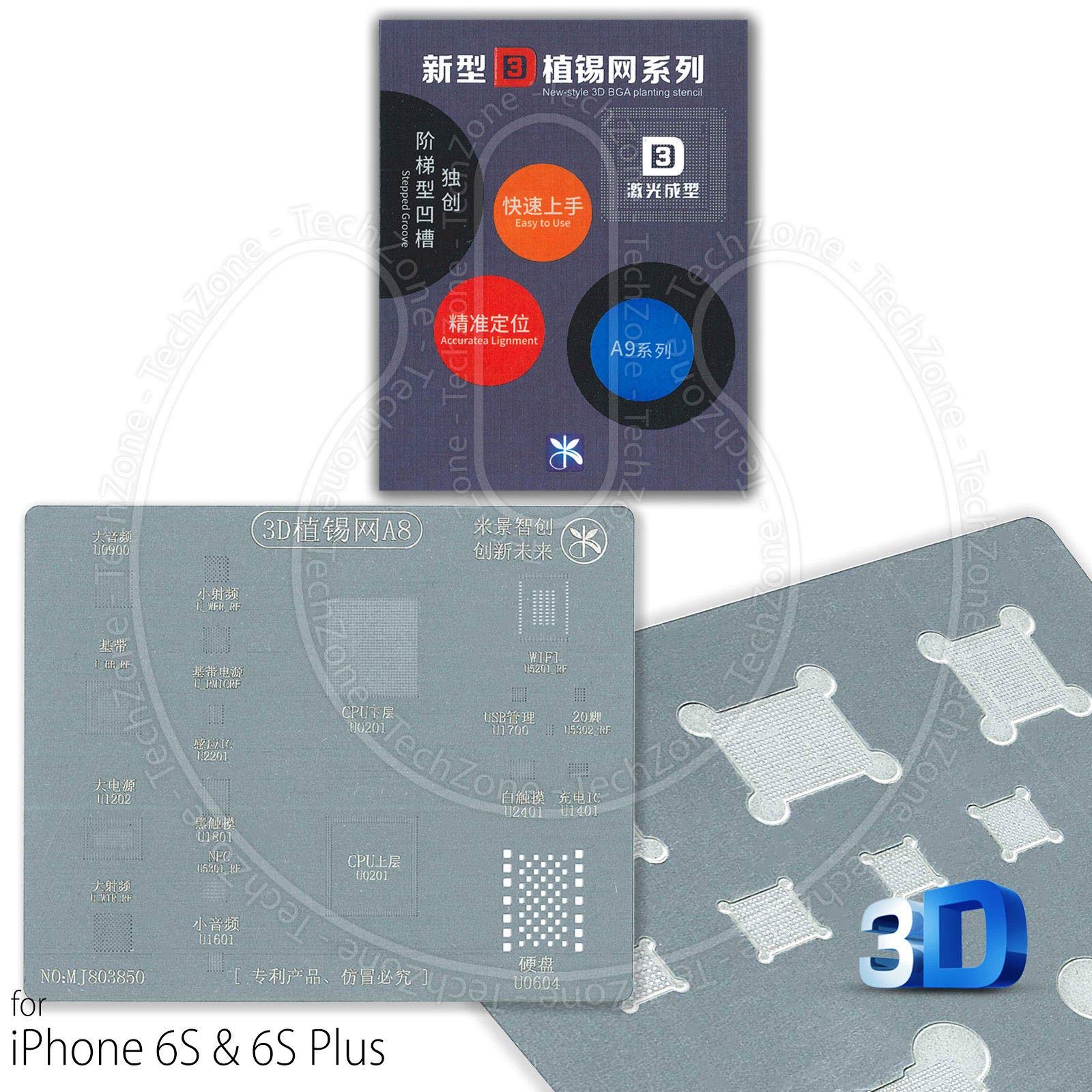 iTechZone - MIJING A9 3D Direct Heat BGA Stencil IC Repair for Apple iPhone 6S & 6S Plus