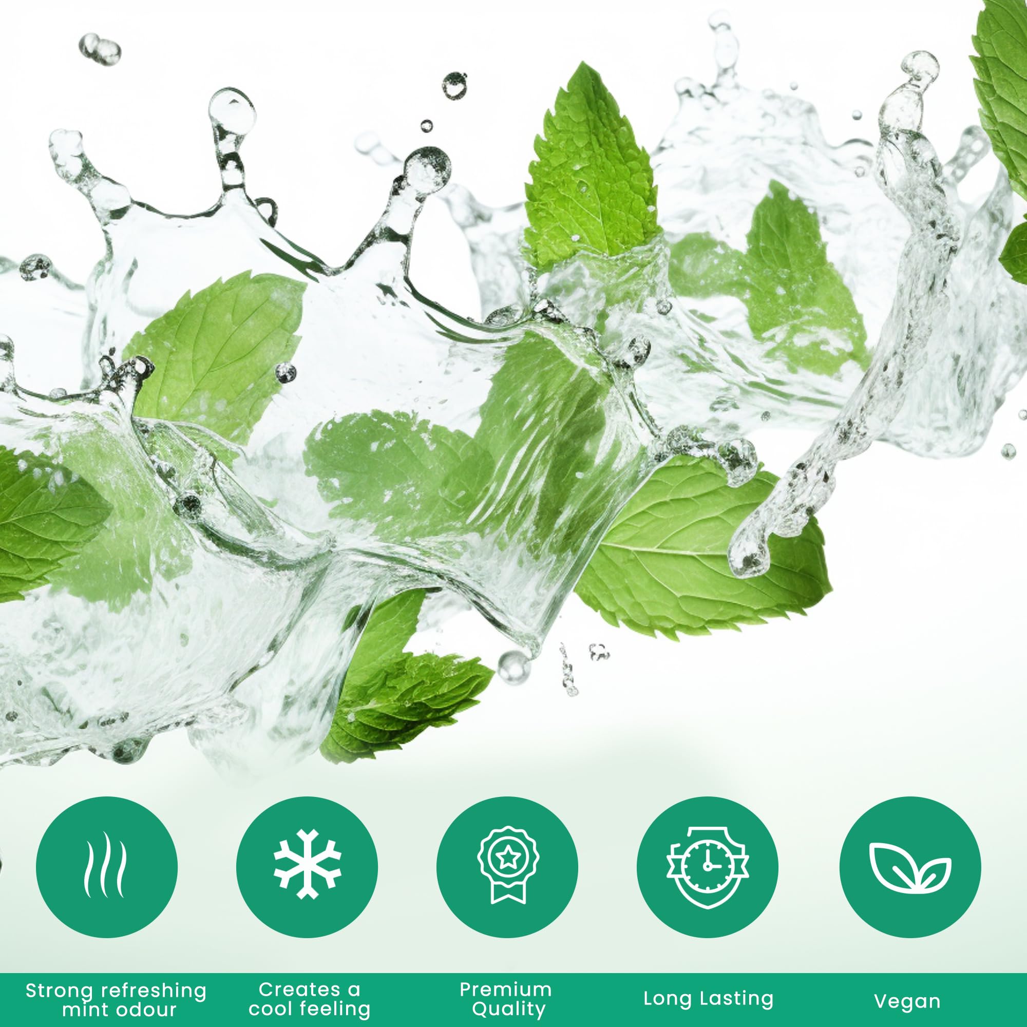 Cristales de Mentol - 100 gr - Efecto refrescante y refrescante, Utilizado como ingrediente en formulación cosmética, accesorios de sauna, infusión de sauna, aceite de menta 100% natural